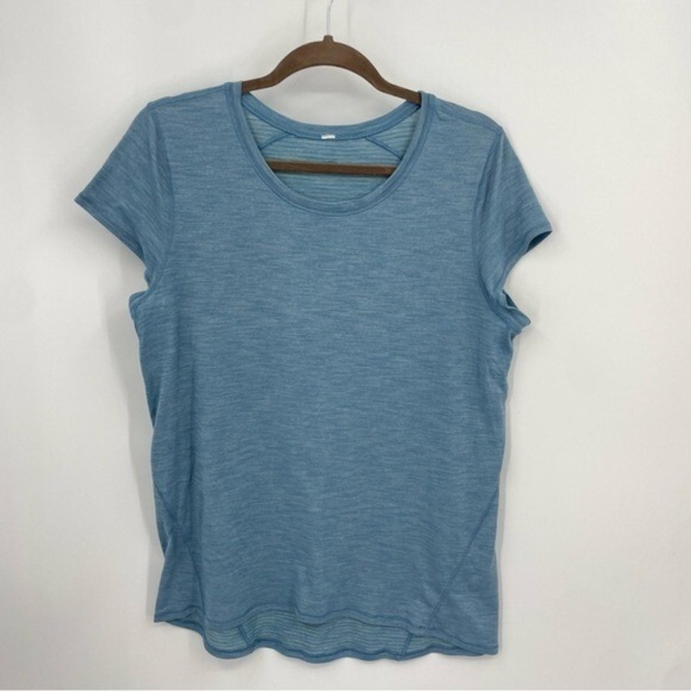 Lululemon Another Mile Short Sleeve t shirt blue US 8/10